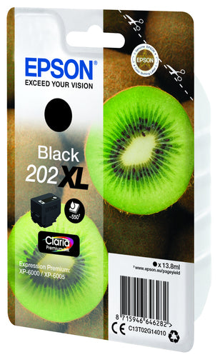 Epson Kiwi Singlepack Black 202XL Claria Premium Ink Epson Kiwi Singlepack Black 202XL Claria Premium Ink